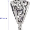 egemmall Sterling Silver Pendant Clasp Bail Connector with Heavy Duty Loop for DIY Jewelry Pendant - Image 2