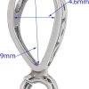 egemmall Sterling Silver Pendant Clasp Bail Connector with Heavy Duty Loop for DIY Jewelry Pendant - Image 3